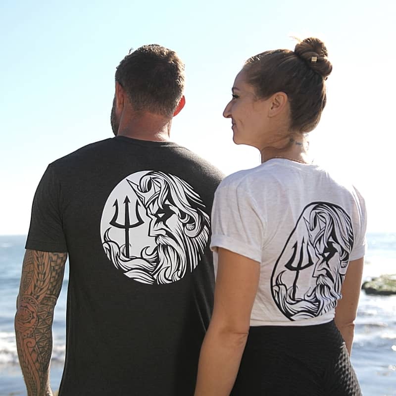 Easy Day® Neptune Tee – premium men’s graphic t-shirt featuring Neptune sea god design, veteran-owned EasyDay Apparel performance shirt