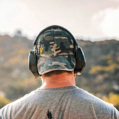 Easy Day® Gold Trident Camo Snapback MK1 — worn by an Easy Day Apparel customer